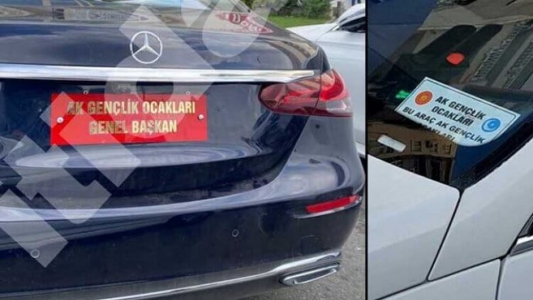 Sosyal medyada ‘AK Gençlik Ocakları‘ ismiyle makam aracı görüntüleri