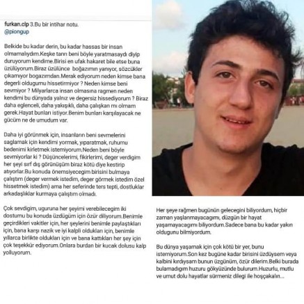 Sosyal medyadan intihar edeceğini paylaşıp yaşamına son verdi