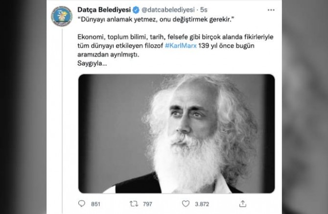 Suavi’nin fotoğrafıyla Karl Marx’ı andılar