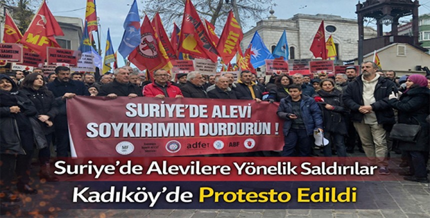 Suriye’de Alevilere Yönelik Saldırılar Kadıköy’de Protesto Edildi