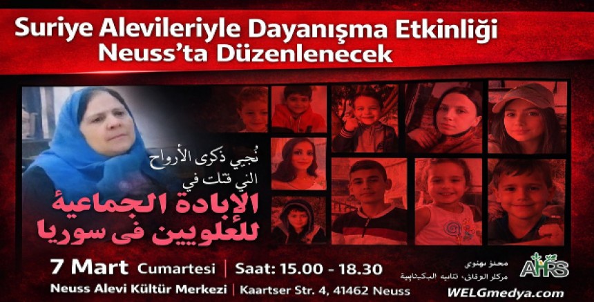 Suriye Alevileriyle Dayanışma Etkinliği Neuss’ta Düzenlenecek