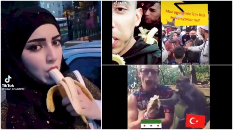 Suriyeliler ‘Muz alamıyoruz’ diyen vatandaşla dalga geçip muz yeme akımı başlattı