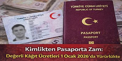 2026’da Pasaport, Kimlik ve Ehliyet Ücretleri Artıyor