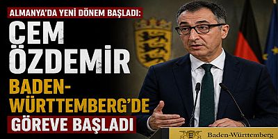 Almanya’da Yeni Dönem Başladı: Cem Özdemir Baden-Württemberg’de Göreve Başladı