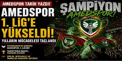 Amedspor 1. Lig’e Yükseldi: Yılların Mücadelesi Taçlandı