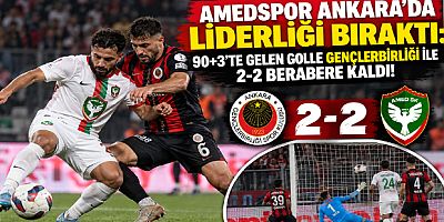 Amedspor Ankara’da Liderliği Bıraktı: 90+3’te Gelen Golle Gençlerbirliği ile 2-2 Berabere Kaldı!