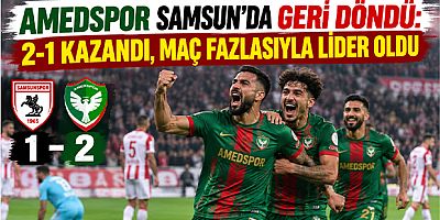 Amedspor Samsun’da Geri Döndü: 2-1 Kazandı, Maç Fazlasıyla Lider Oldu
