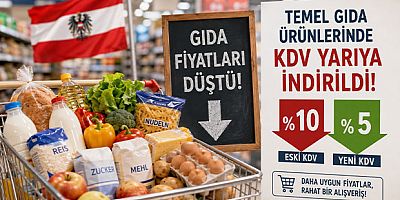Avusturya'da Gıda Fiyatları Düştü: Temel Gıda Ürünlerinde KDV Yarıya İndirildi