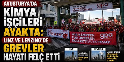 Avusturya’da Kimya İşçileri Ayakta: Linz ve Lenzing’de Grevler Hayatı Felç Etti