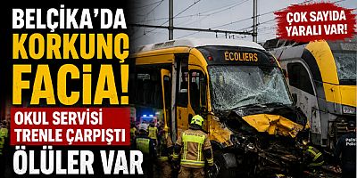 Belçika’da Korkunç Facia: Okul Servisi Trenle Çarpıştı, Ölüler Var