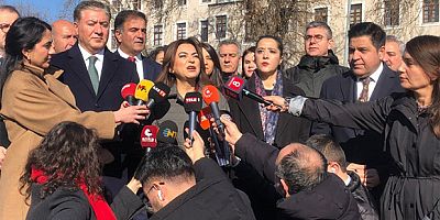 DEM Parti, CHP ve Yeni Yol Partisi’nden İçişleri Bakanlığı Önünde Kayyım Protestosu