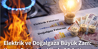 Elektrik ve Doğalgaza Büyük Zam: Konut Faturaları Yüzde 25 Arttı