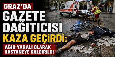 Graz’da Gazete Dağıtıcısı Kaza Geçirdi: Ağır Yaralı Olarak Hastaneye Kaldırıldı