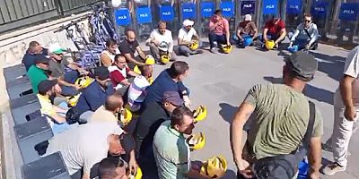 Haklarını isteyen maden işçilerine ikinci kez gözaltı: 80’den fazla işçi Bakanlık önünde gözaltına alındı