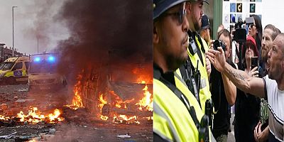 İngiltere'de Bıçaklı Saldırının Ardından Aşırı Sağcı Gösteriler Devam Ediyor 