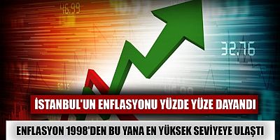 İstanbul'un enflasyonu yüzde yüze dayandı 