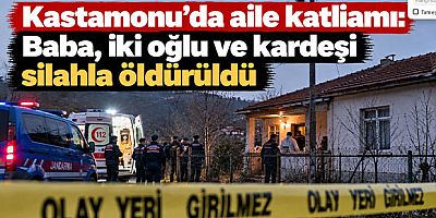 Kastamonu'da aile katliamı: Baba, iki oğlu ve kardeşi silahla öldürüldü