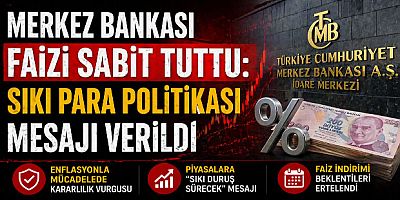 Merkez Bankası Faizi Sabit Tuttu: Sıkı Para Politikası Mesajı Verildi