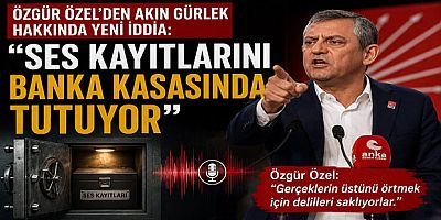 Özgür Özel’den Akın Gürlek Hakkında Yeni İddia: “Ses Kayıtlarını Banka Kasasında Tutuyor”