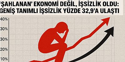 ‘Şahlanan’ Ekonomi Değil, İşsizlik Oldu: Geniş Tanımlı İşsizlik Yüzde 32,9’a Ulaştı