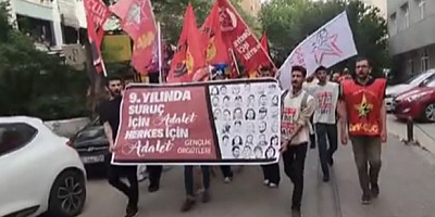 Suruç Katliamı’nın 9. Yıldönümünde Ankara’da Gençlik Örgütlerinin Yürüyüşüne Polis Müdahalesi