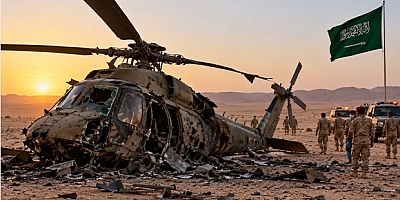 Suudi Arabistan’da Askeri Helikopter Düştü: 2 Subay Hayatını Kaybetti!
