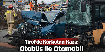 Tirol’de Korkutan Kaza: Otobüs ile Otomobil Kafa Kafaya Çarpıştı