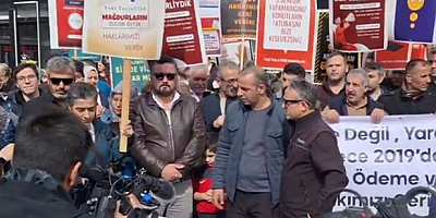 TOKİ Mağdurları AKP İlçe Binası Önünde Protesto Düzenledi: 