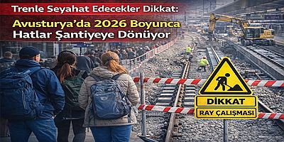 Trenle Seyahat Edecekler Dikkat: Avusturya’da 2026 Boyunca Hatlar Şantiyeye Dönüyor
