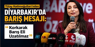 Tülay Hatimoğulları’ndan Diyarbakır’da Barış Mesajı: “Korkarak Barış Eli Uzatılmaz”