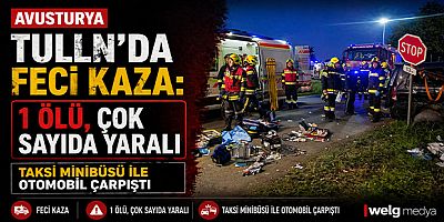 Tulln’da Feci Kaza: Taksi Minibüsü ile Otomobil Çarpıştı, 1 Ölü, Çok Sayıda Yaralı