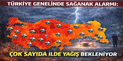 Türkiye Genelinde Sağanak Alarmı: Çok Sayıda İlde Yağış Bekleniyor