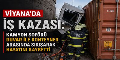 Viyana’da İş Kazası: Kamyon Şoförü Duvar ile Konteyner Arasında Sıkışarak Hayatını Kaybetti