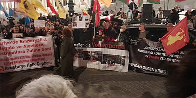 Viyana`da Suriye`deki Alevi Katliamlarına Karşı Protesto: 