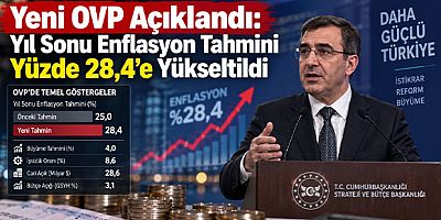 Yeni OVP Açıklandı: Yıl Sonu Enflasyon Tahmini Yüzde 28,4’e Yükseltildi