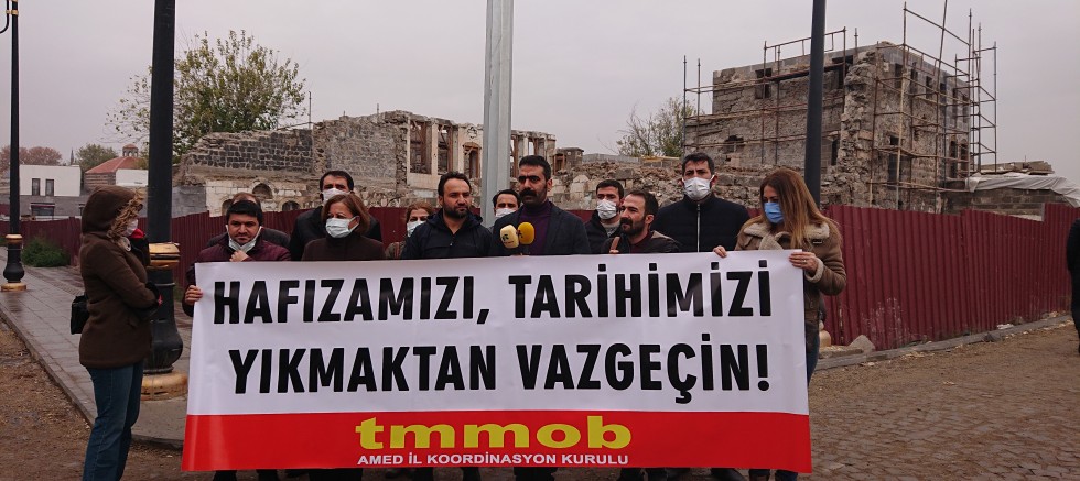 TMMOB  Diyarbakır İKK Sur’daki restorasyon için açıklama yaptı (VİDEO) 