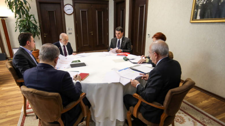 Toplantı sonrasında Millet İttifakı’ndan ortak açıklama