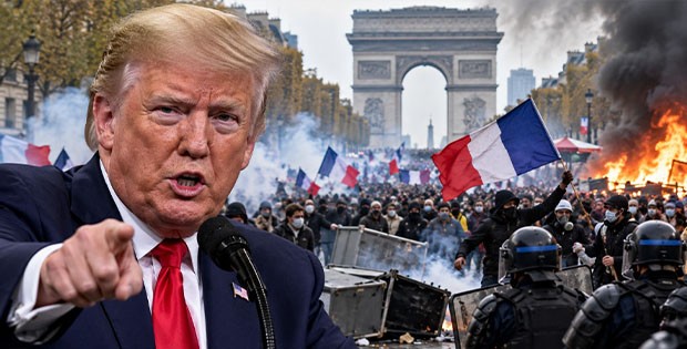 Trump'tan Fransa'daki Protestolara İlişkin Tartışmalı Açıklama: “Sorun Okullar Değil, Göçmenler”