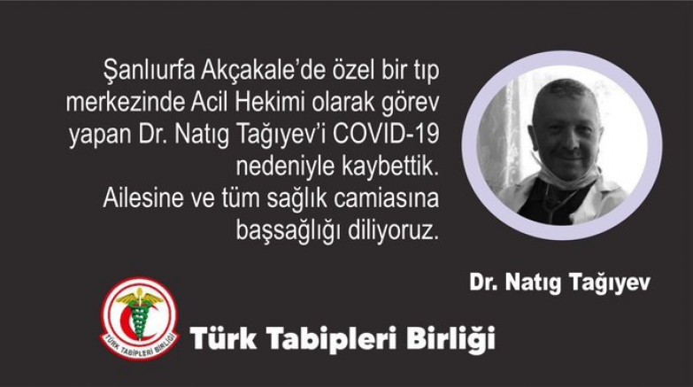 TTB duyurdu: İki sağlık çalışanı daha yaşamını yitirdi