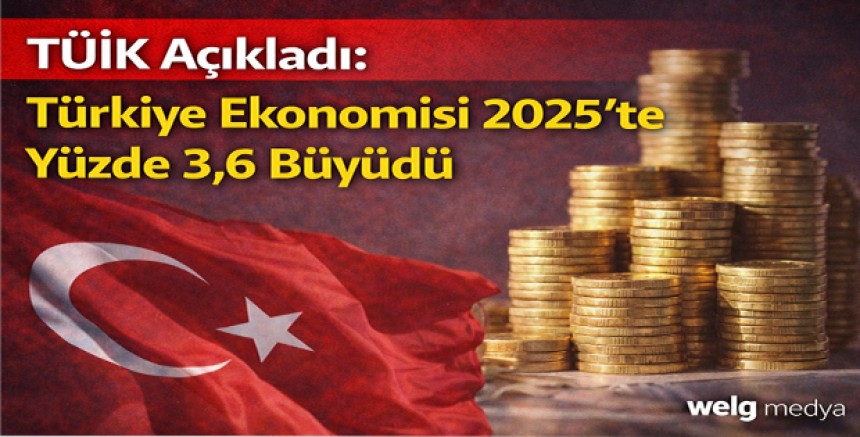 TÜİK Açıkladı: Türkiye Ekonomisi 2025’te Yüzde 3,6 Büyüdü