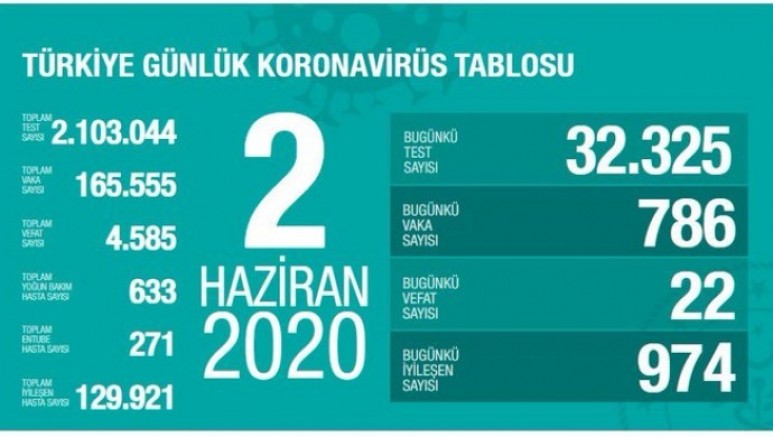 Türkiye'de koronavirüs nedeniyle 22 kişi daha hayatını kaybetti