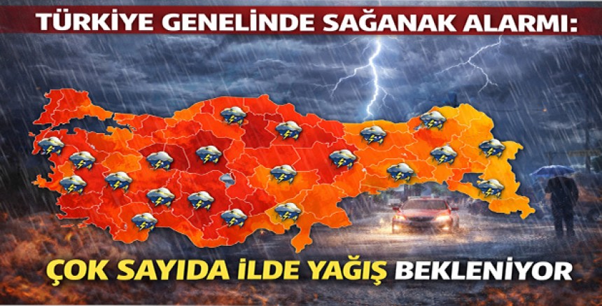 Türkiye Genelinde Sağanak Alarmı: Çok Sayıda İlde Yağış Bekleniyor