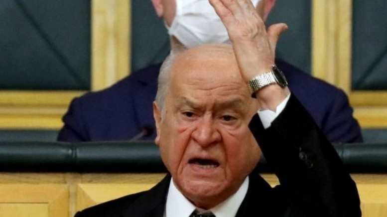 Türkiye’nin milliyetçi aşırı sağcı partisi (MHP) Genel Başkanı Bahçeli, TTB mutlak suretle kapatılmalıdır