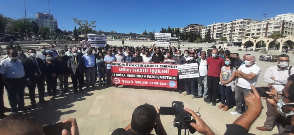 Urfa’da Sendikalı oldukları için işten çıkarılan işçilerin direnişi sürüyor