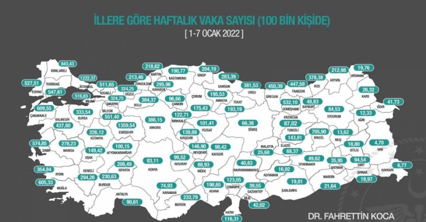 Vaka yoğunluğu en çok artan iller açıklandı