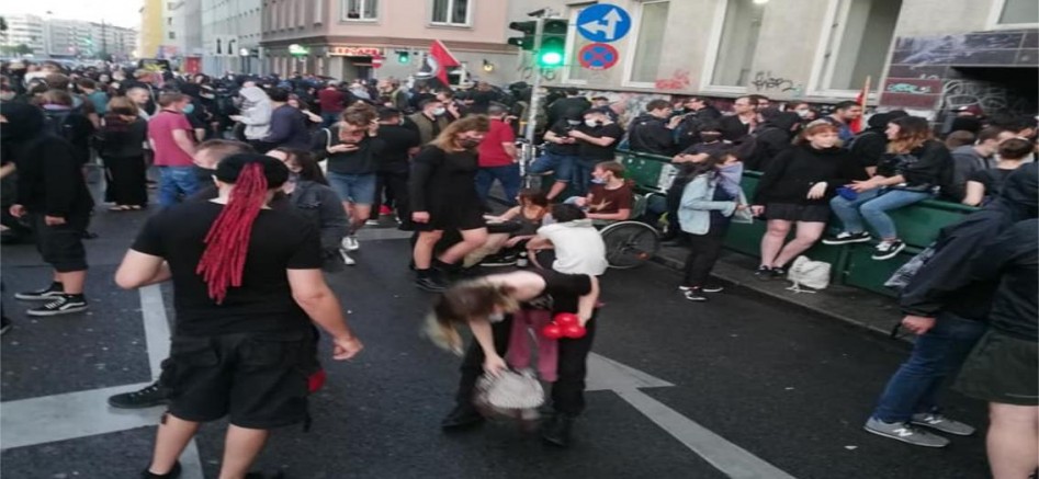 Viyana’da faşist Kontra Çetecilerinin saldırıları Devam Ediyor (VİDEO)