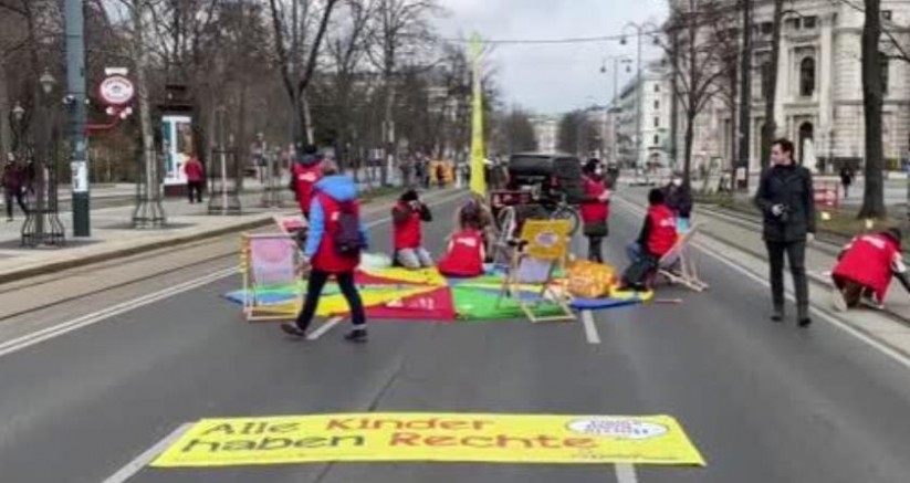 Viyana'da iklim protestosu 