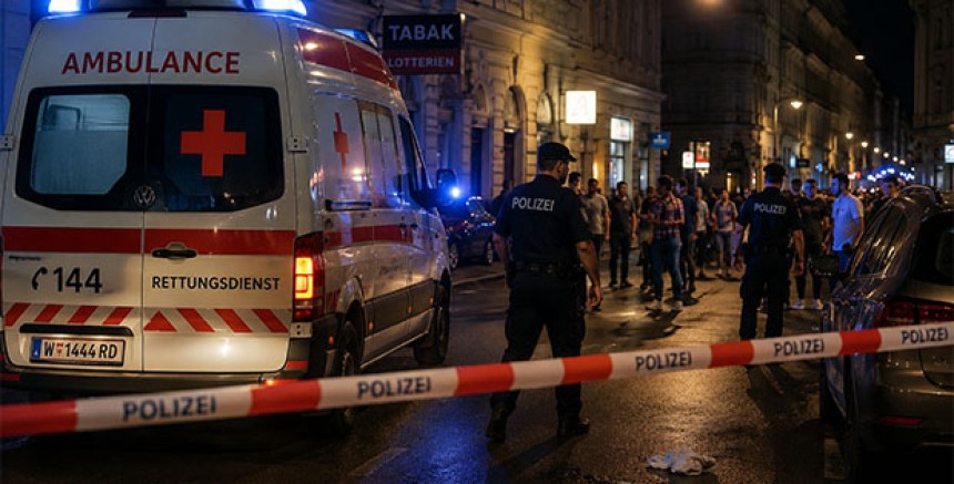 Viyana'da Kavgayı Ayırmak İsterken Bıçaklandı
