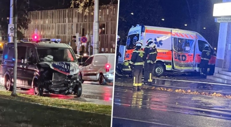 Viyana'da, on gün önce ambulansla çarpışan polis aracını kullanan sürücü yaşamını yitirdi 