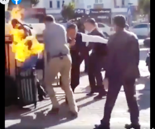 ‘Yuvam yıkılıyor’ diyen vatandaş belediye binası önünde kendini ateşe verdi